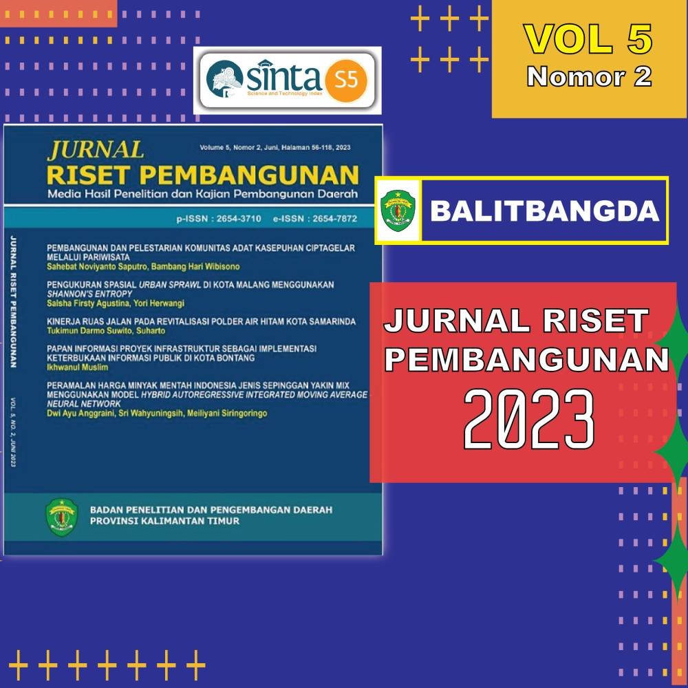 Jurnal Riset Pembangunan Volume 5 Nomor 2 Tahun 2023